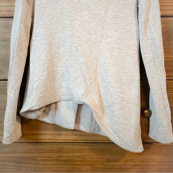 Helmut Lang Grey Modal “Villous” Knit Moto Jacket M - Picture 9 of 12